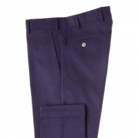 Purple cotton trousers